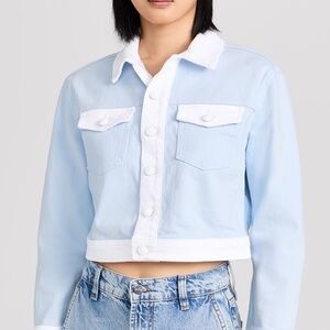 L'agence Koda Colorblock Crop Jacket - size small - NWT